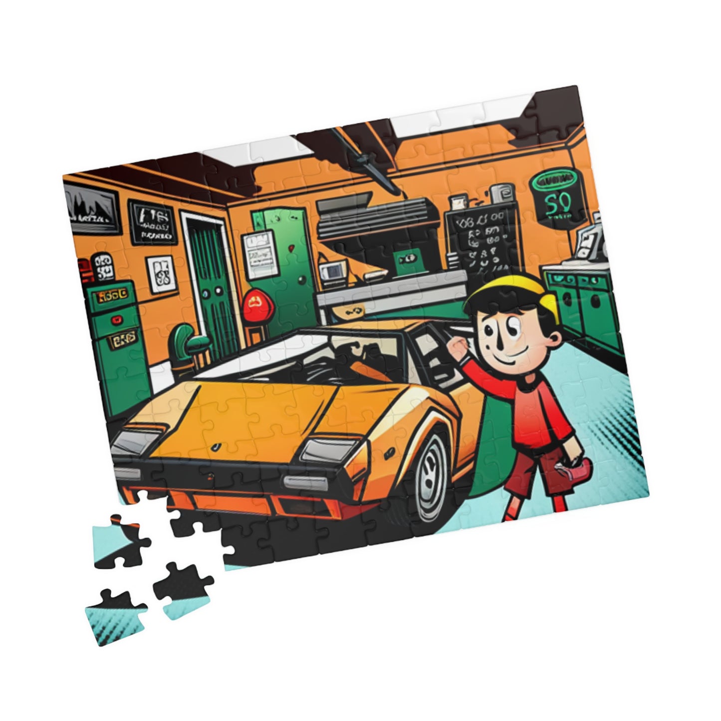 Kids Lamborghini Countach Puzzle (110 piece)