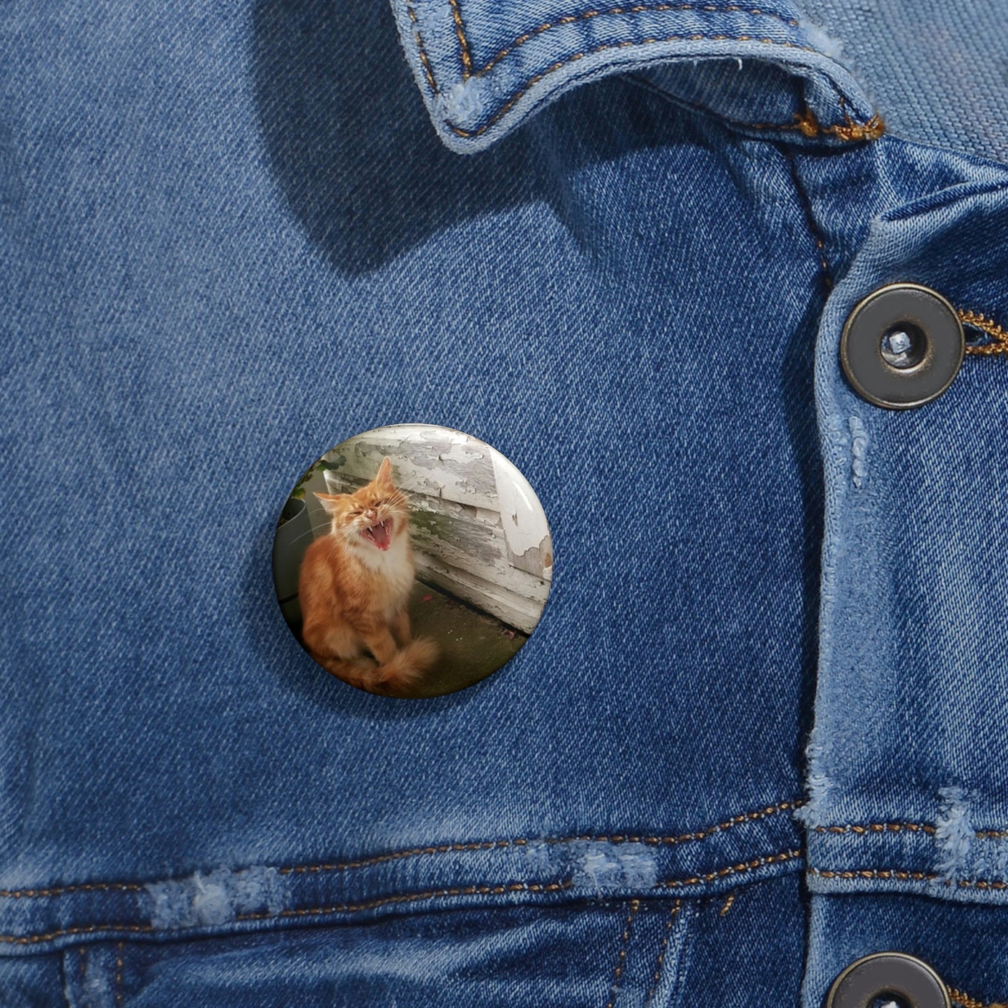 SillyCat Pin Button