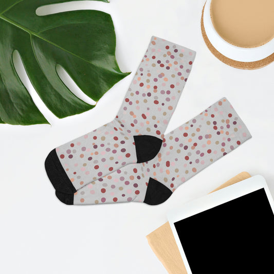 Sage/Dotted Recycled Poly Socks