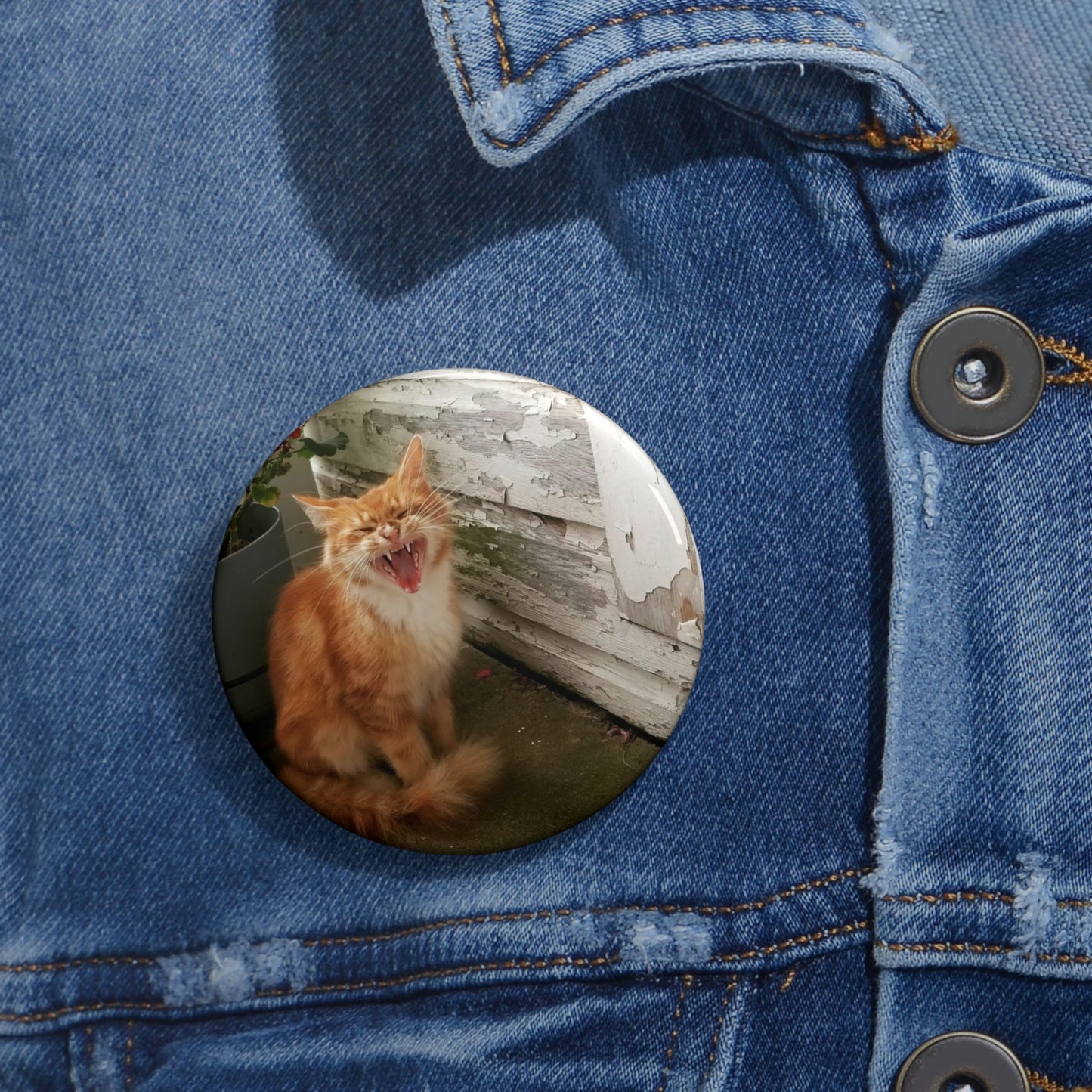 SillyCat Pin Button